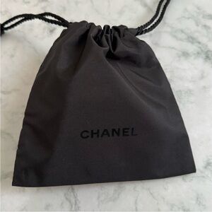 Chanel Authentic Bag Duster  Small Make up NEW 5.75x6 black new